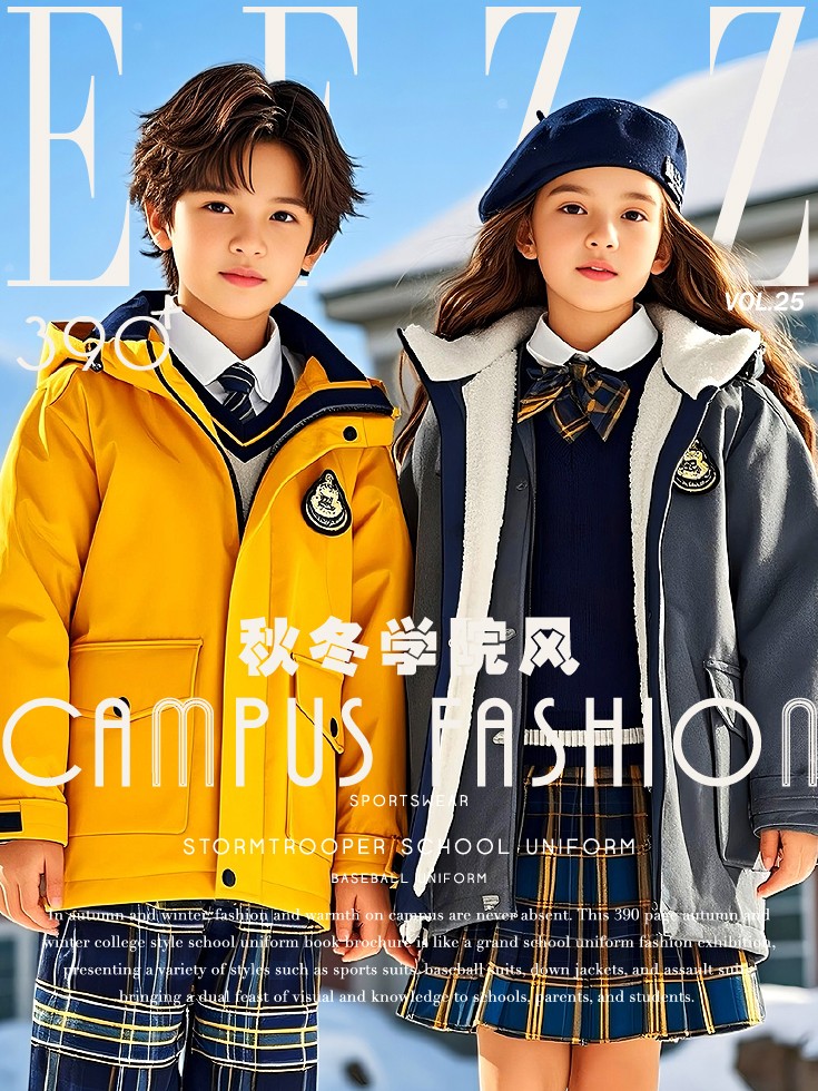 秋冬學院風校服典藏畫冊，秋冬校服設計，秋冬校服定制