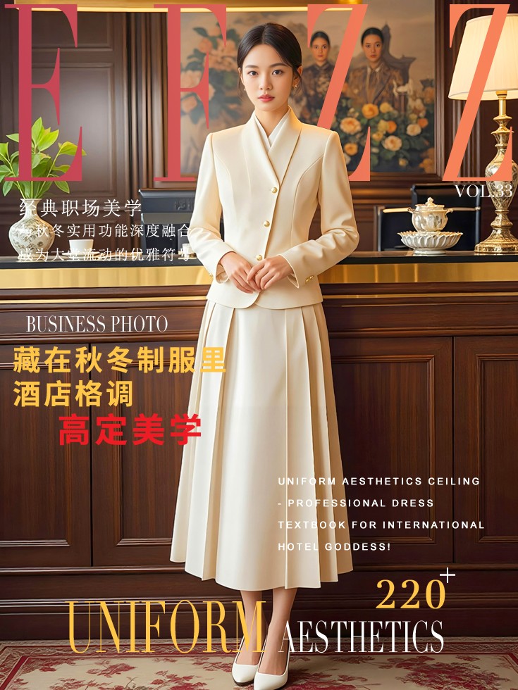國際酒店大堂前臺女接待-高端職業裝秋冬定制款圖鑒