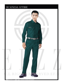 時(shí)尚綠色工程服長(zhǎng)袖制服設(shè)計(jì)圖089