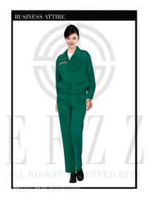 綠色春秋款工程服服裝設(shè)計圖1002