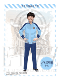 新款淺藍色長袖男款校服制服設(shè)計圖014
