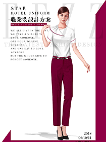 白色短袖女職業(yè)裝修身款短袖襯衫設(shè)計(jì)圖385