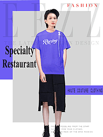 新款短袖女款快餐店服務員制服設計圖254