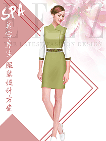 時(shí)尚連衣裙款會(huì)所服務(wù)生制服設(shè)計(jì)圖670