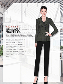 原創(chuàng)制服設(shè)計女秋冬職業(yè)裝設(shè)計圖1806