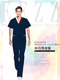 時尚男款醫護服手術服制服設計圖777