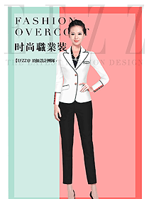原創(chuàng)制服設(shè)計(jì)女秋冬職業(yè)裝款式效果圖1644