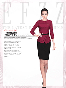 新款女秋冬職業裝制服設計圖1720