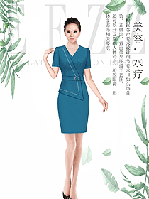 原創(chuàng)制服設(shè)計(jì)水療會(huì)所咨客服裝款式圖521