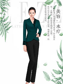 時尚女款美容技師制服設(shè)計圖747