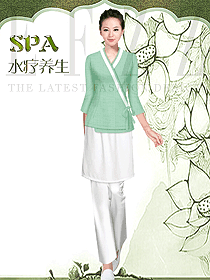 原創(chuàng)制服設(shè)計女款美容會所服裝款式圖647