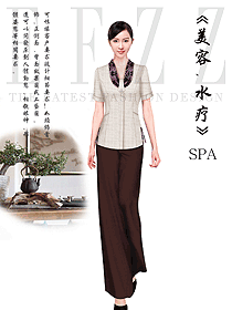 新款美容養生技師工作制服設計圖843