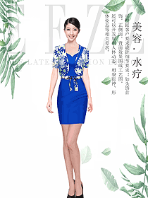 原創(chuàng)制服設(shè)計(jì)總臺(tái)收銀接待服裝款式圖467