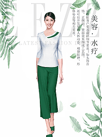 原創設計短袖女款會所服務生服裝款式圖866