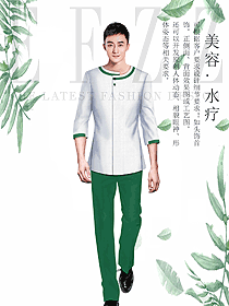 時(shí)尚夏裝男款美容技師制服設(shè)計(jì)圖869