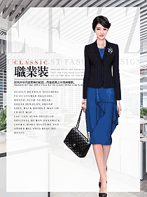 新款女職業(yè)裝夏裝制服設(shè)計圖1032