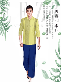 時(shí)尚男款spa養(yǎng)生美容技師制服設(shè)計(jì)圖893