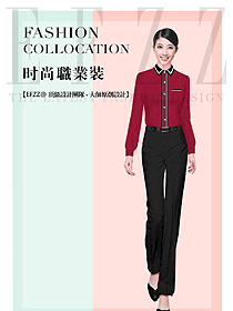 新款女職業(yè)裝長袖襯衫制服設計圖408