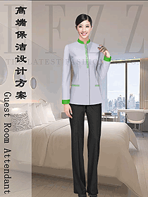 原創(chuàng)制服設(shè)計女款清潔員服裝款式圖268