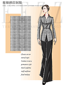 酒店客戶(hù)關(guān)系主任制服圖設(shè)計(jì)1268