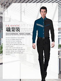 男職業裝長袖襯衫設計圖306