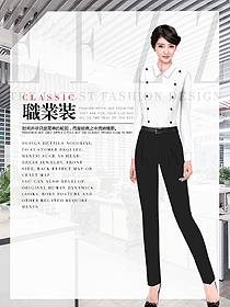 女職業裝長袖襯衫設計圖437