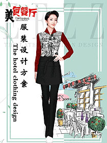 時尚快餐店服裝設(shè)計圖445