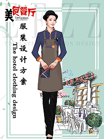 堂餐外賣派送店員制服設計圖457