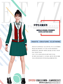 時尚學(xué)生服校服設(shè)計圖228