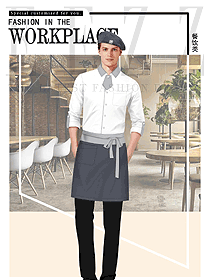 時尚西餐服務(wù)員制服設(shè)計圖1387