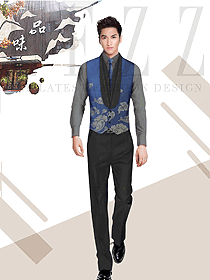原創(chuàng)設(shè)計西餐服務(wù)員服裝款式圖1400