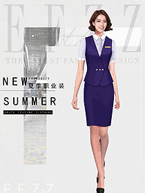 女職業(yè)裝夏裝制服設計圖1183