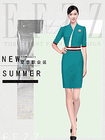 原創設計女夏裝制服設計圖1201