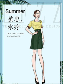 時(shí)尚養(yǎng)生會(huì)所服務(wù)生制服設(shè)計(jì)圖948