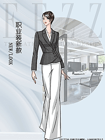 時尚女秋冬職業(yè)裝設計圖2094