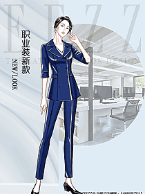 時尚女秋冬職業(yè)裝設(shè)計(jì)圖2108
