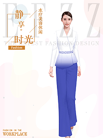 新款按摩技師服款式設(shè)計(jì)圖1598