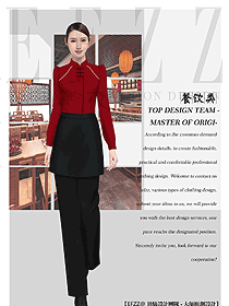 旅游景區餐飲服務生制服設計圖523