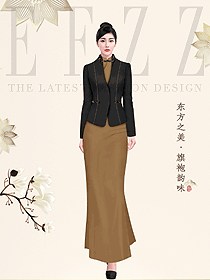 原創高定服裝旗袍服飾設計稿985