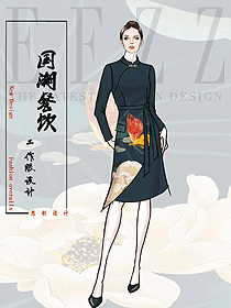星級(jí)酒店國(guó)宴餐廳服務(wù)員量身定制制服設(shè)計(jì)圖
