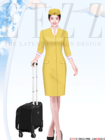 國(guó)外航空公司空姐服裝原創(chuàng)設(shè)計(jì)手稿
