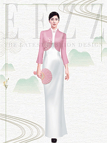 夏季最具仙氣的美女服裝，桃紅色復(fù)古風(fēng)服裝營(yíng)造仙氣氛圍感