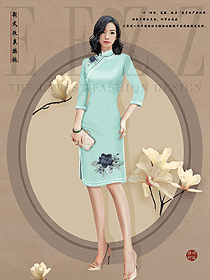 酒店夏季短款中餐迎賓領(lǐng)班制服設(shè)計(jì)