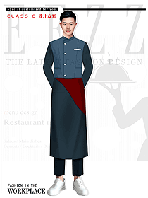 日本餐廳日式料理工作服居酒屋服務(wù)員生壽司店員工服裝設(shè)計