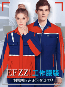 企業(yè)春夏款工作服設(shè)計圖片素材