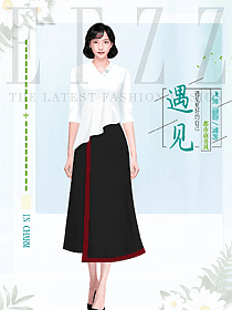 夏季新款通勤設(shè)計(jì)感V領(lǐng)收腰襯衫