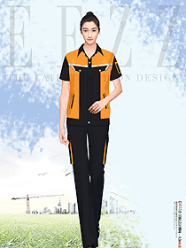 夏季薄款酒店物業維修勞保服工作服女裝
