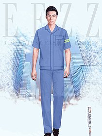 上衣褲子夏季短袖勞保服男女同款汽修工程服