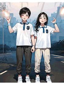 校園短袖T恤翻領(lǐng)學(xué)生運動服定制圖