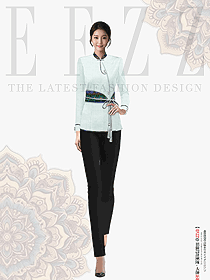 蒙古元素-EFZZ特色酒店女服務員定制服，唯美民族風